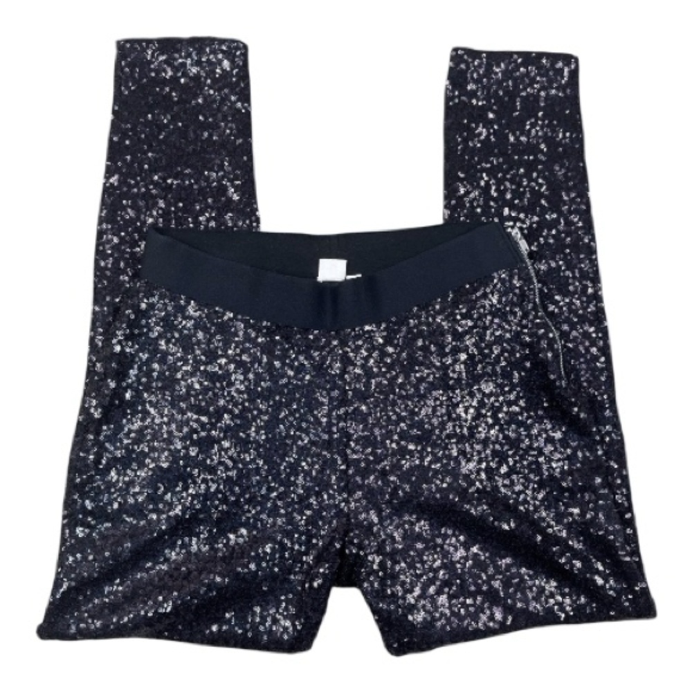 GAP Black Sequin Ankle Pants Size Small Party NYE Dressy - Picture 5 of 8